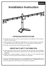 Preview for 1 page of Rife EF003 Installation Instruction