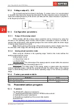 Предварительный просмотр 21 страницы Riftek RF602 Series User Manual