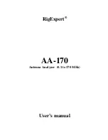 RigExpert AA-170 User Manual preview