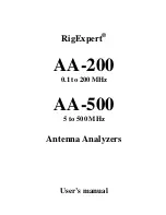 RigExpert AA-200 User Manual preview