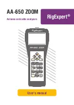 Preview for 1 page of RigExpert AA-650 ZOOM User Manual