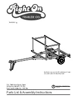 Right On TS-794R Parts List & Assembly Instructions preview