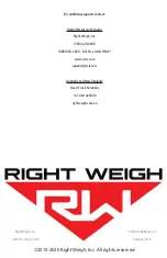 Предварительный просмотр 32 страницы Right Weigh 201-219-11 Installation & Operation Manual