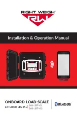 Предварительный просмотр 1 страницы Right Weigh 201-257-01 Installation & Operation Manual