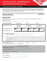 Предварительный просмотр 1 страницы Right Weigh 201-EBT-01B Installation And Maintenance