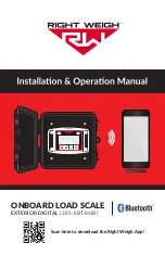 Предварительный просмотр 1 страницы Right Weigh 201-EBT-04B Installation & Operation Manual