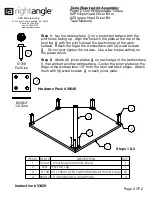 Preview for 2 page of RightAngle R-Style Corner Diagonal 50648 Instructions