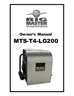 Preview for 1 page of Rigmaster MTS-T4-LG200 Owner'S Manual