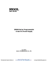 Rigol DP800 Series User Manual preview