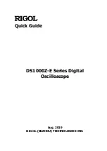 Rigol DS1000Z-E Series Quick Manual preview