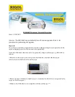 Rigol DS1000Z Series Firmware Upgrade Procedure preview