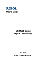 Rigol DS2000E Series User Manual preview