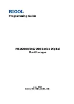 Rigol DS7014 User Programming Manual preview