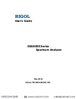 Preview for 1 page of Rigol DSA800E Series User Manual