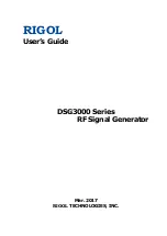 Rigol DSG3000 Series User Manual preview