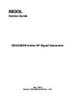 Rigol DSG3000B Series Service Manual preview