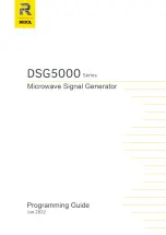 Preview for 1 page of Rigol DSG5000 Series Programming Manual