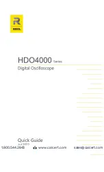 Preview for 1 page of Rigol HDO4000 Series Quick Manual