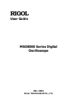 Preview for 1 page of Rigol MSO8000 Series User Manual