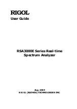 Preview for 1 page of Rigol RSA3000E Series User Manual