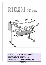 RIGOLI RIG.801 Operator'S Manual preview