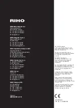 Preview for 12 page of RIHO BALTIC B309 Manual