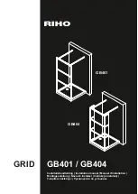 Preview for 1 page of RIHO GRID GB401 Installation Manual