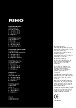 Preview for 8 page of RIHO Lucena R55 Manual