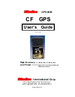 Preview for 1 page of Rikaline CF GPS GPS-6020 User Manual