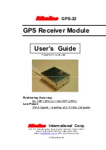 Preview for 1 page of Rikaline GPS-22 User Manual