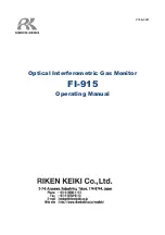 Preview for 1 page of Riken Keiki FI-915 Operating Manual