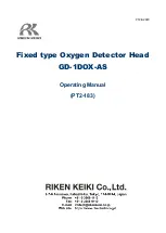Riken Keiki GD-1DOX-AS Operating Manual preview
