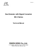 Riken Keiki GD-3EC Technical Manual preview