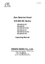 Riken Keiki GD-84D-EX Series Operating Manual preview