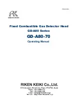 Riken Keiki GD-A80 Series Operating Manual preview