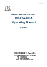 Riken Keiki GD-F3A-SC-A Operating Manual preview