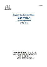 Riken Keiki GD-F4A-A Operating Manual preview