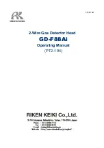 Riken Keiki GD-F88Ai Operating Manual preview