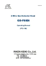 Riken Keiki GD-F88Di Operating Manual preview