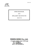 Riken Keiki GD-K71D Operating Manual preview