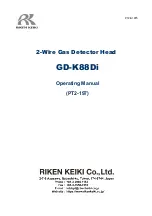 Riken Keiki GD-K88Di Operating Manual preview