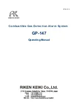 Riken Keiki GP-147 Operating Manual preview