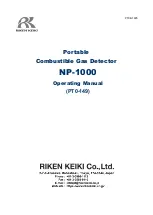 Riken Keiki NP-1000 Operating Manual preview