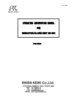 Предварительный просмотр 1 страницы Riken Keiki OX-591 Operating Instructions Manual