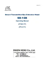 Preview for 1 page of Riken Keiki PT2-177 Operating Manual