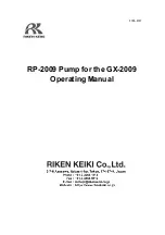 Riken Keiki PT9E-0137 Operating Manual предпросмотр