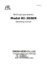 Riken Keiki RI-2000R Operating Manual preview