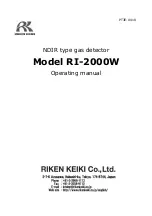 Preview for 1 page of Riken Keiki RI-2000W Operating Manual