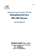 Предварительный просмотр 1 страницы Riken Keiki RS-400 Series Operating Manual