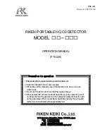 Riken Keiki RX-415 Operation Manual предпросмотр